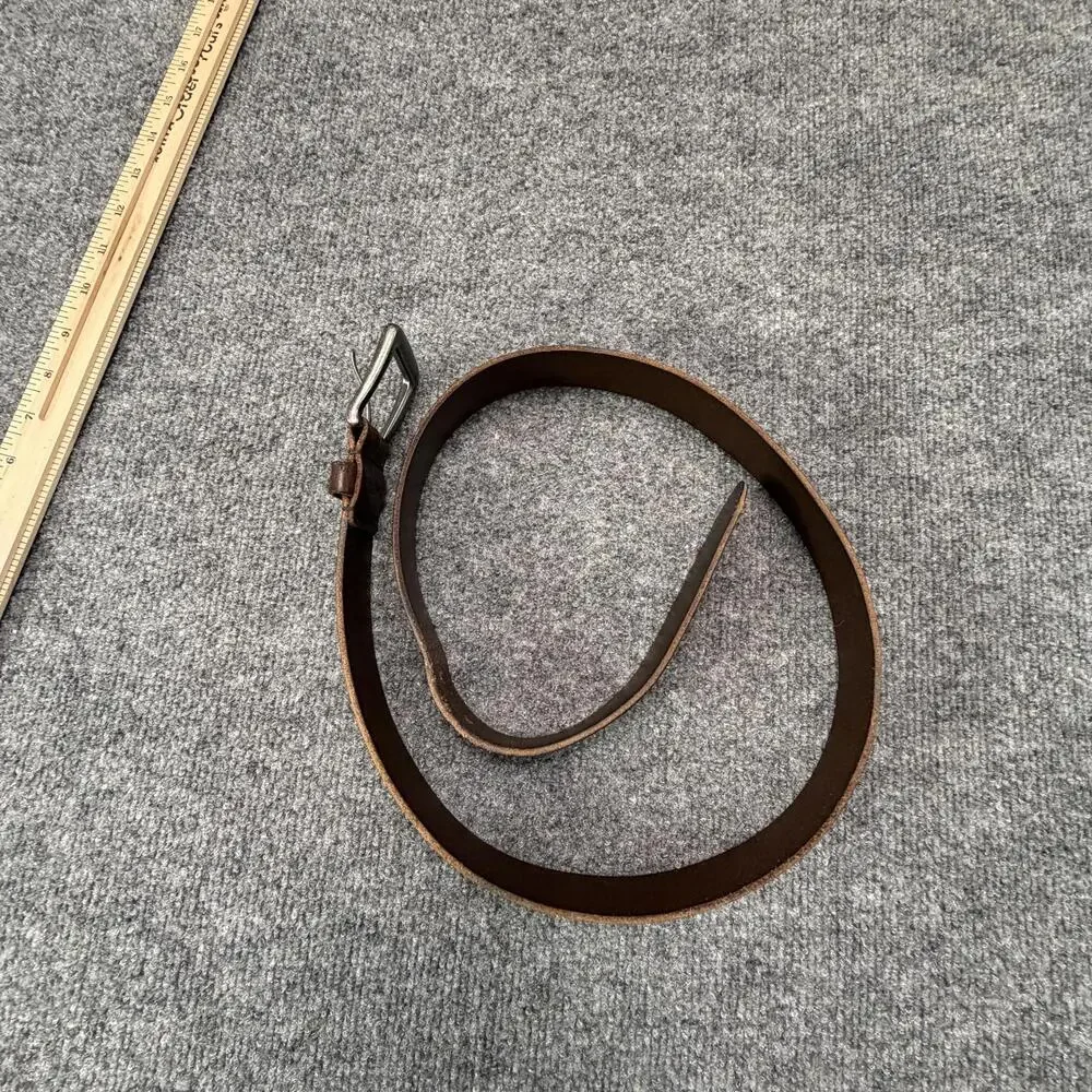 Fat Face Brown Leather‎ Men's Belt with Metal Buckle 40